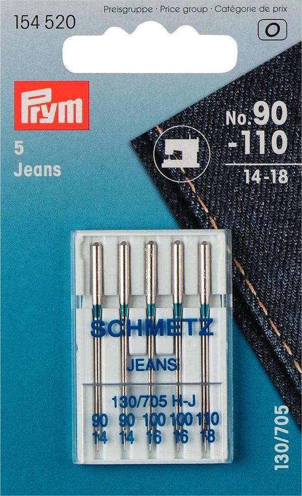 Nähmaschinennadeln No. 90-110 (14-18) Jeans