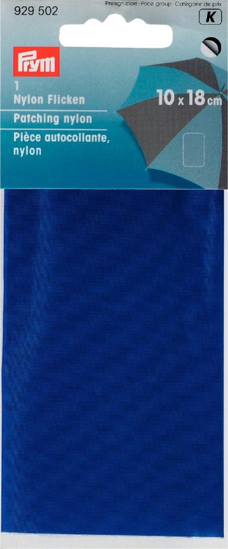 Klebeflicken Nylon blau (1 Stück)