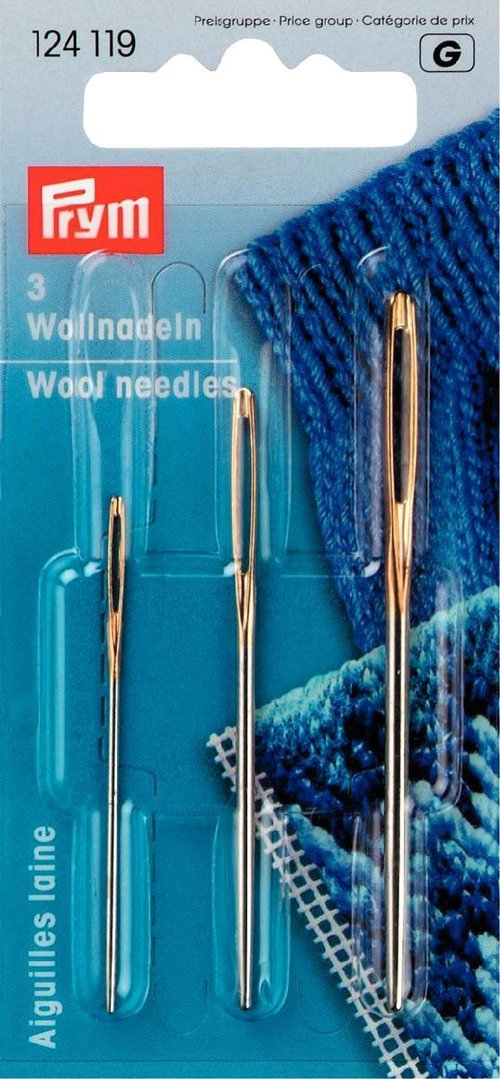 Woll- und Smyrnanadeln - 3 Stk. in unterschiedlichen Längen