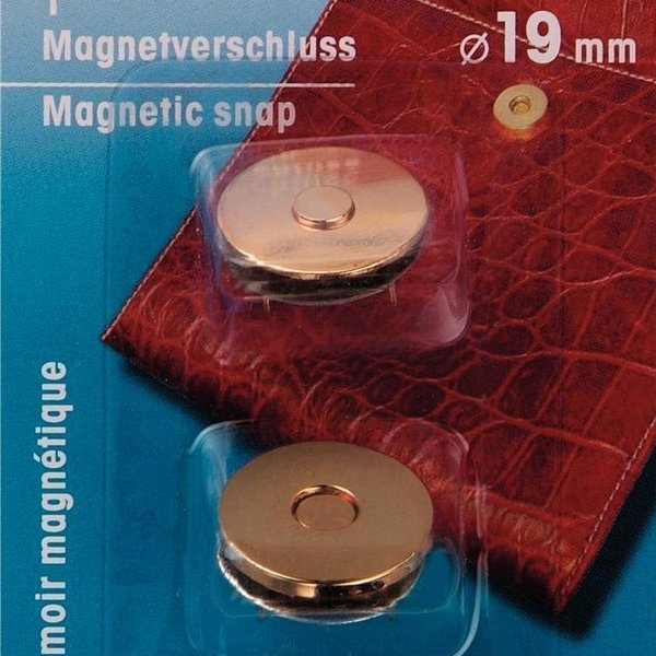 Magnet-Verschluss 19mm goldfarbig