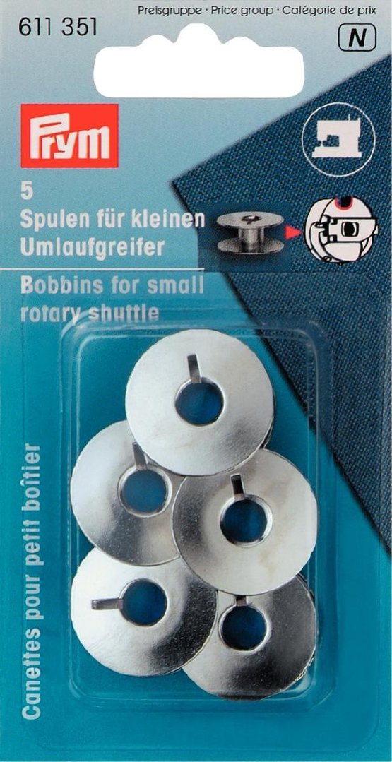 Nähmaschinen-Spulen für Umlaufgreifer 21,2mm
